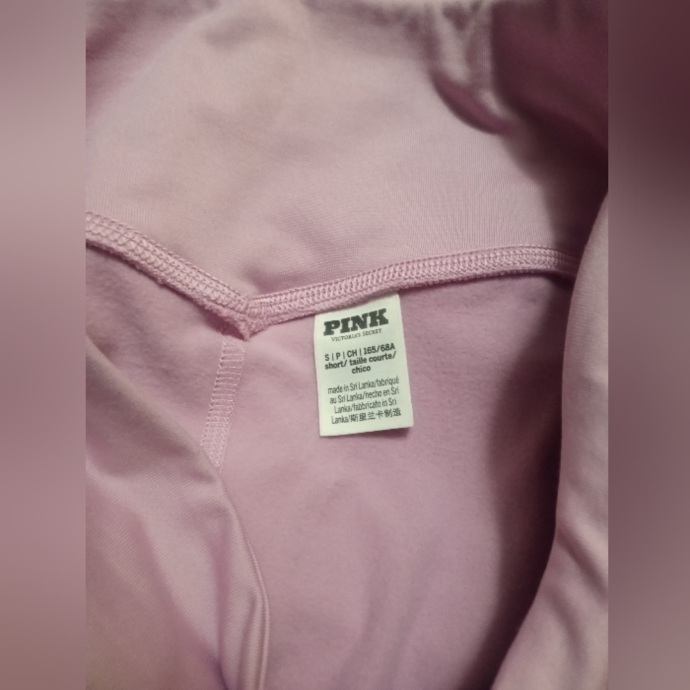 VS PINK All-Day Cotton Straight Leg Pants - Pink Poodle/ Size S/ EUC - Picture 3 of 6